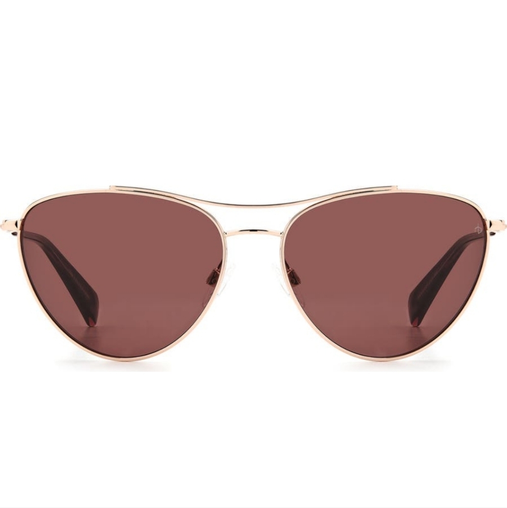 Rag and Bone Aviator Pilot Sunglasses Red Gold Designer Luxury Celebrity #148 - Picture 2 of 7